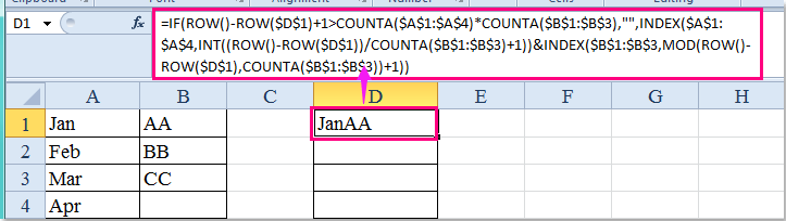 doc list combinations 2