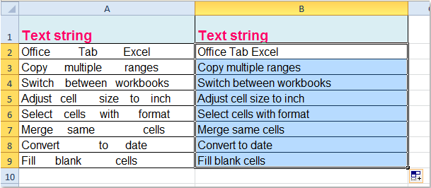 doc replace multiple spaces 3