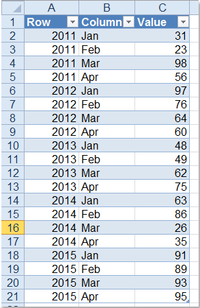 doc convert matrix to list 8