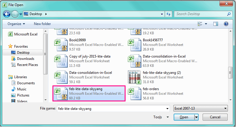 doc import data from closed workbook 1