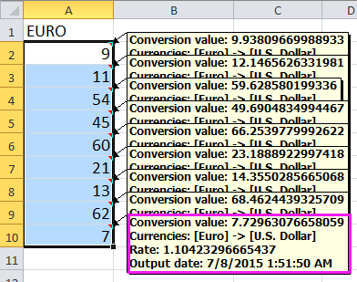 doc live exchange rate 7