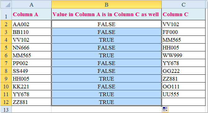 doc check if in another column 3