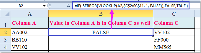 doc check if in another column 2