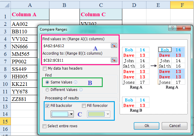 doc check if in another column 5