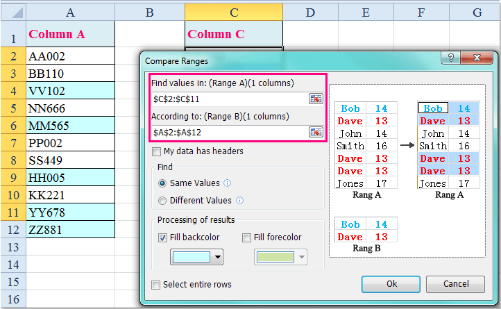 doc check if in another column 8