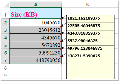 doc convert kb mb 6