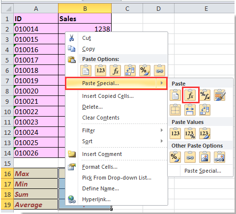 doc copy formula only 2