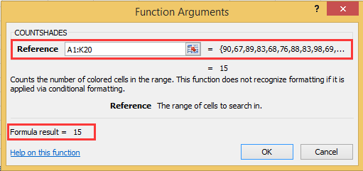 doc count shaded cells 7