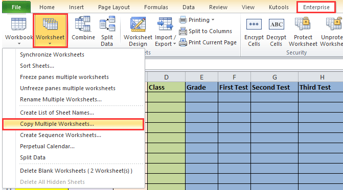 doc sheet with same format 6