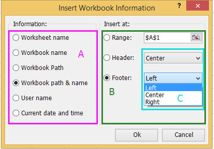 doc insert workbook information 1