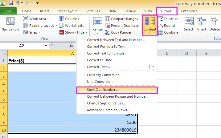 doc currency number to word 3