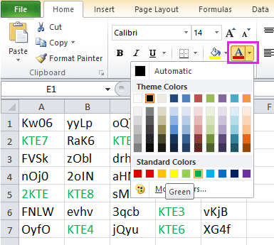 doc change font color based on cell value 12