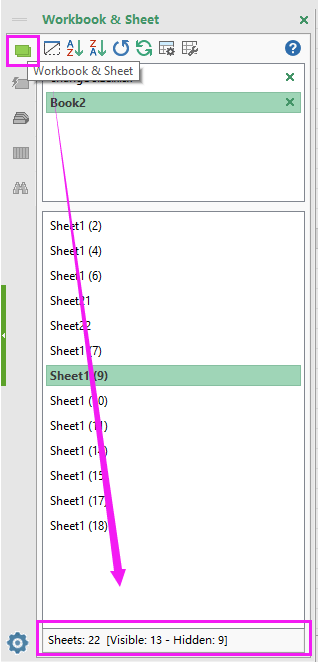 doc count hidden sheet 5