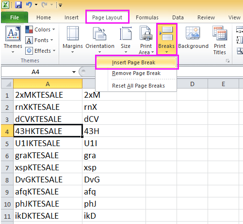 doc print x row per page 2