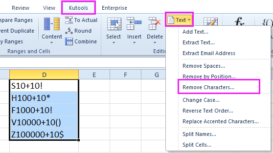 doc remove plus minus sign 5