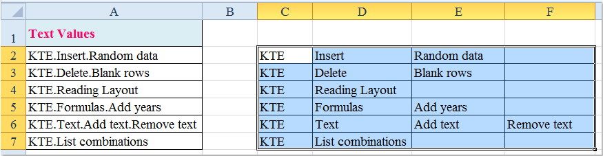 doc split cells multiple col rows 11