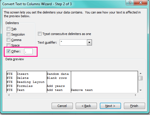 doc split cells multiple col rows 4