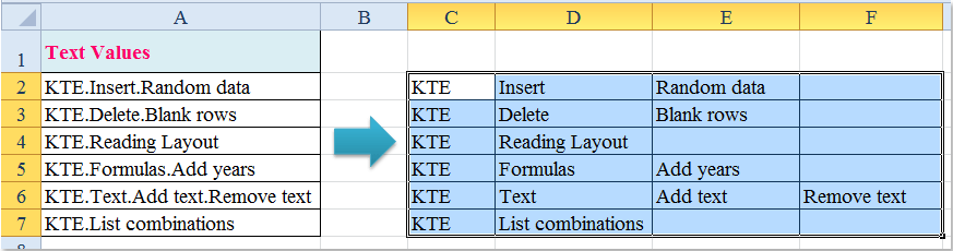 doc split cells multiple col rows 7