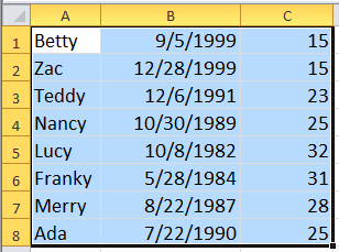 doc shuffle rows 2