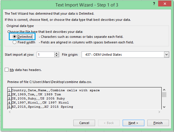 doc import csv file 3