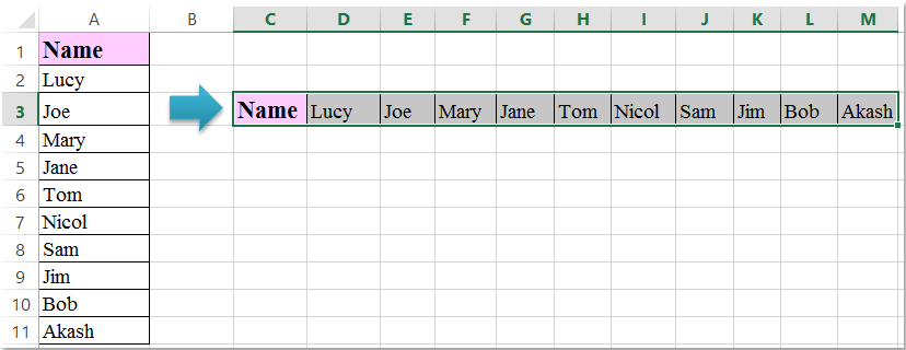 doc move cells horizontal 10