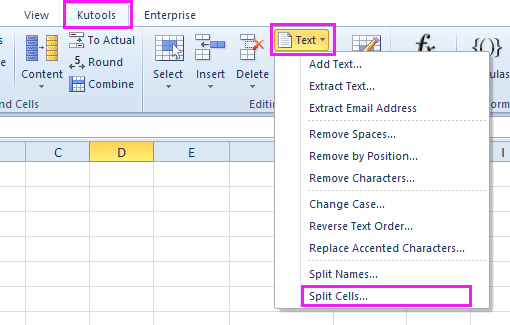 doc split a cell 12