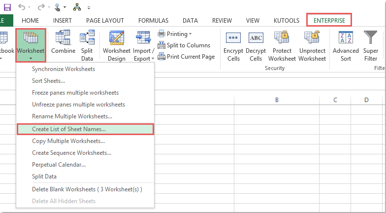 doc create sheet index 2