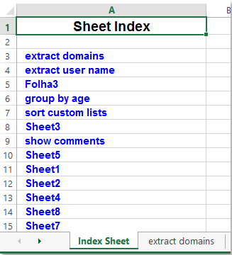 doc create sheet index 4