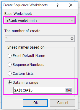 doc create sheet names by list 4