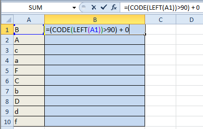 doc sort by case sensitive 3