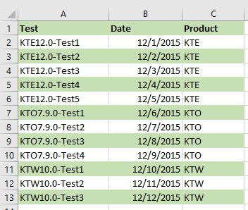 doc auto color alternating row 11