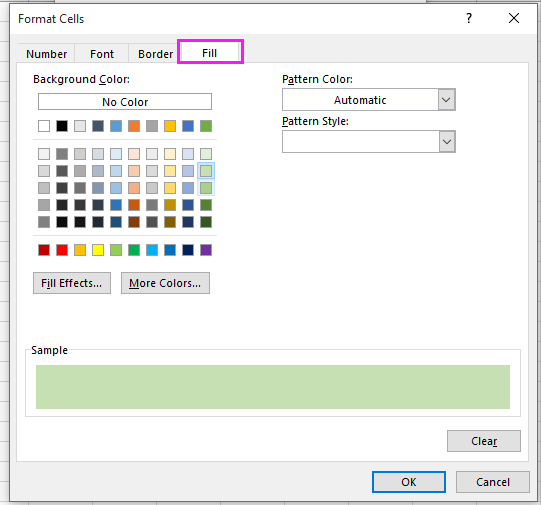 doc auto color alternating row 10