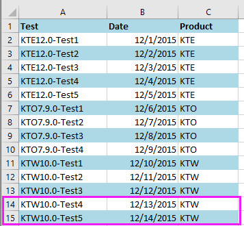 doc auto color alternating row 14