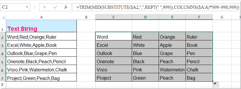 doc reverse concatenate 2