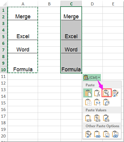 doc paste merged cells 2