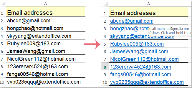 doc convert addresses to hyperlinks 4