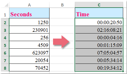 doc convert seconds to time 4