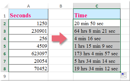 doc convert seconds to time 5