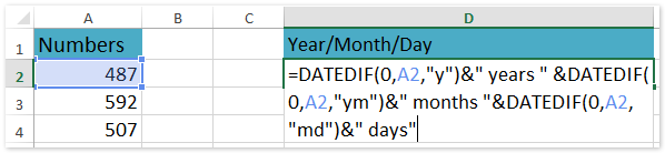 doc convert number to date year month day 1