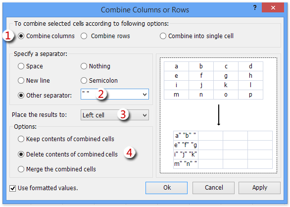 doc concatenate add quote marks 8