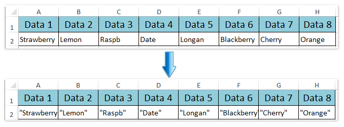 doc concatenate add quote marks 5