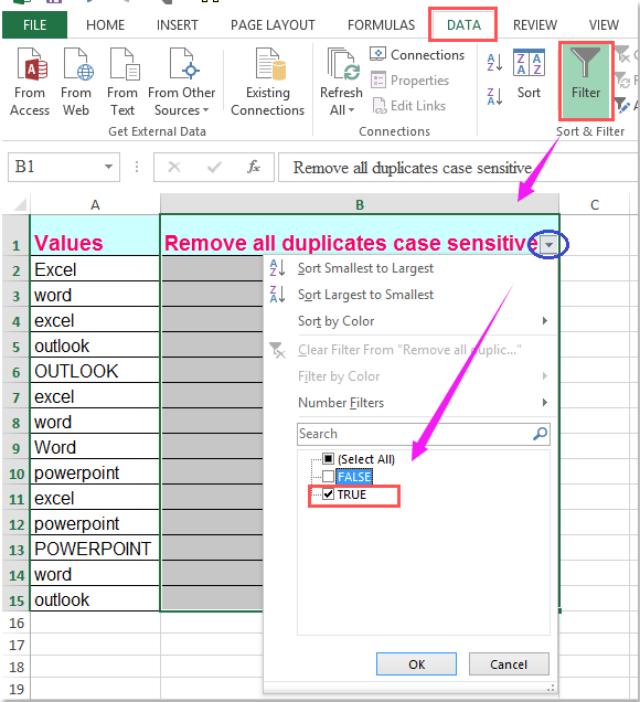 doc remove case sensitive 6