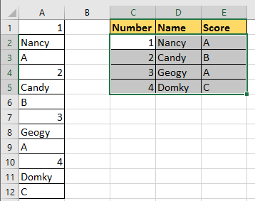 doc rows to columns rows 7