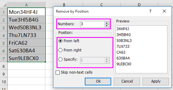 doc remove first last n characters 5