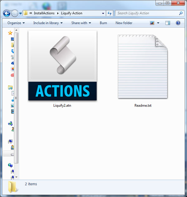 Opene and extract the contents of the zip file