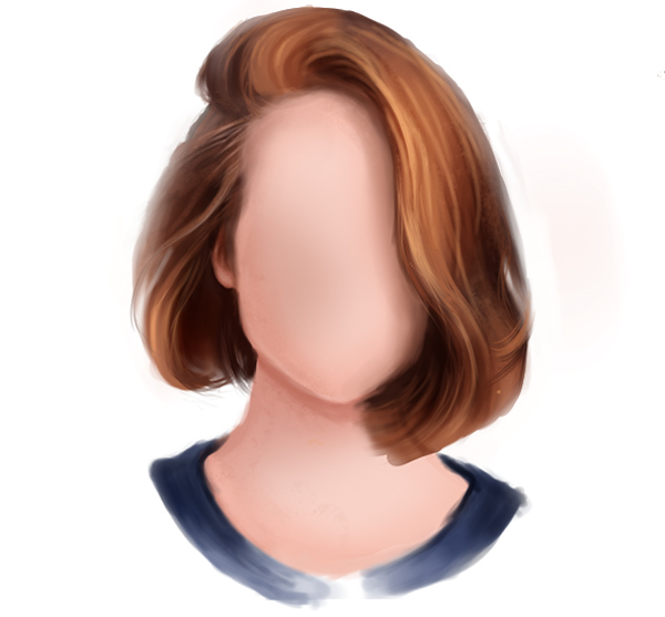 Paint More Detail for Short Straight Hairstyle in Photoshop