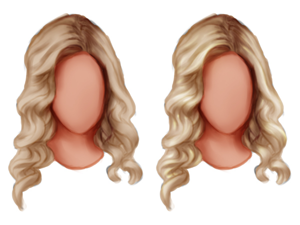 Paint Realistic Shadows and Highlights for Wavy Curly Hair in Photoshop