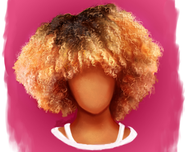 How to Paint African American Afro Curly Hair in Photoshop by Melody Nieves