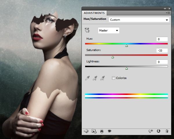 model hue saturation 