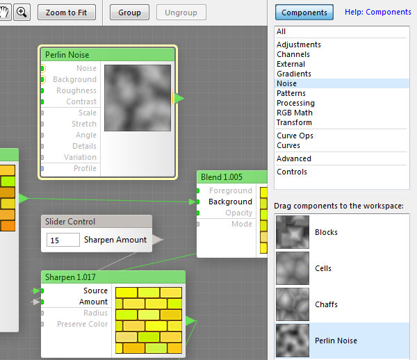 Add a Perlin Noise Component